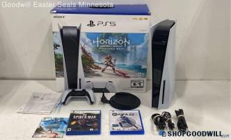 Sony PlayStation 5 Blu-Ray Edition CFI-1115A w/Accessories IOB- Tested