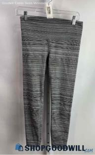 Athleta Women's Gray Stripes Legging Pant - Sz S