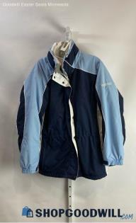 Columbia Women's Blue/White Full Zip Jacket - Sz XL