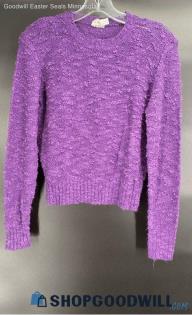 Crazy Horse Women's LS Purple sweater