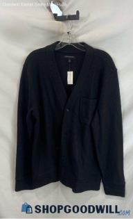 Banana Republic Women's Black Knit Button Up Sweater - Sz L