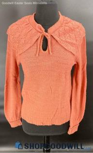 Pandora Women's LS Salmon Color Acrylic sweater