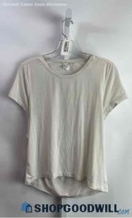 Athleta Women's White Open Back Shirt - Sz S