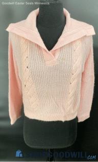 Penny's Women's Pink LS Pull-Over sweater - Sz 38