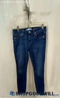 7 For All Mankind Women's Dark Blue Ankle Skinny Jeans - Sz 26