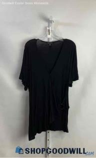 Lane Bryant Women's Black V-Neck Wrap T-Shirt - Sz 22/24