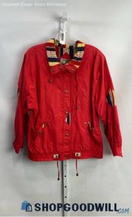 Current Seen Men's Red Button Jacket - Sz M