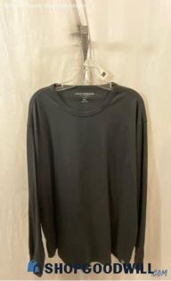 Lucky Brand Women's Black Crewneck Lightweight Long Sleeve Shirt - Sz XXL