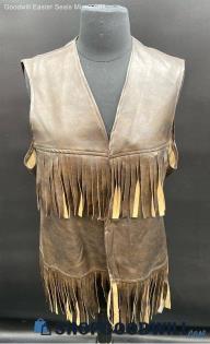 Men's Unbranded faux leather vest - Sz OS