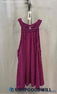 Lane Bryant Women's Magenta/Pink Geo Pattern Halter-Cut Tank Top - Sz 18/20