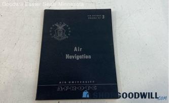 Blue Vintage Air Force ROTC Air Navigation Manual 1954