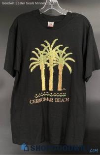 Cerromar Beach Palm Trees T-shirt by Fruit of the Loom - Sz L