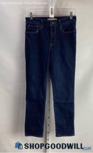 Levi's Women's Dark Blue High Rise Straight Leg Jeans - Sz 29