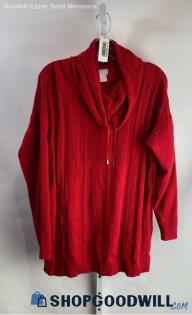 Chico's Women's Red Knit Pullover Sweater - Sz 2