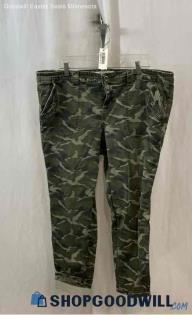 Torrid Women's Olive Green/Gray Camo Skinny Jeans - Sz 20