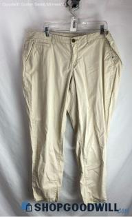 Lane Bryant Women's Light Tan Performance Cropped Pants - Sz 16