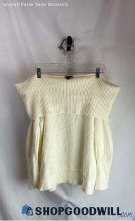 Torrid Women's Cream Cowl Neck Off The Shoulder Knit Sweater - Sz 1