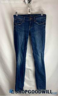 Lucky Brand Women's Dark Blue Skinny Ankle Jeans - Sz 0