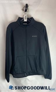 Columbia Men's Black Fleece Lined Lightweight Softshell Jacket - Sz M