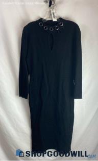 Torrid Women's Black Ribbed Textured long Sleeve Sweater Dress - Sz 0