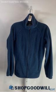 Columbia Women's Navy Full Zip Fleece Sweater - Sz S