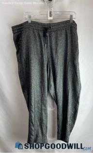 Lane Bryant Women's Graphite Gray Heathered Pull on Ankle Pant - Sz 22/24