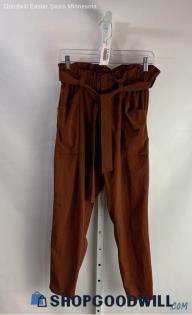 Athleta Women's Brown Paperbag Pants - Sz 4