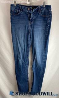 7 For All Mankind Women's Dark Blue Slim Straight Jeans - Sz 8