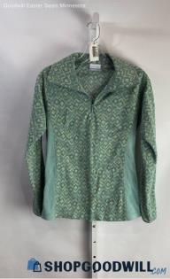 Columbia Women's Green Design Pattern Pullover - Sz S