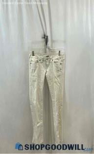 True Religion Women's White Straight Leg Jeans - Sz 26