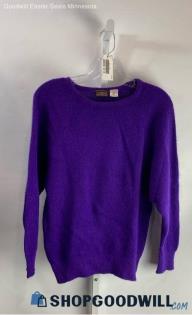 Donaldsons Women's Purple Long Sleeve Knit VTG Sweater - Sz M