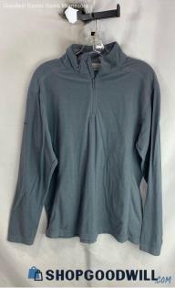 Columbia Women's Dusty Blue 1/4 Zip Fleece Sweater - Sz M