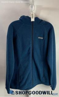 Columbia Women's Blue Full Zip Sweater - Sz L