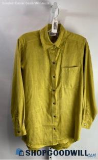 Chico's Men's Yellow Button-Up Shirt - Sz S