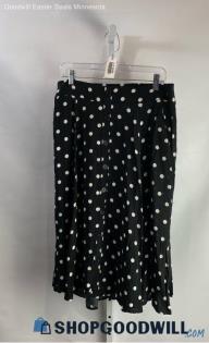 Torrid Women's Black/White Polka Dot Patterned Sheer Maxi Skirt - Sz 0