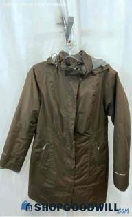 Eddie Bauer Women's Brown Parka Jacket - Sz PS