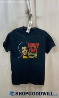 Gildan Unisex Black Bruno Mars 2014 Moonshine Jungle Tour T-shirt - Sz S