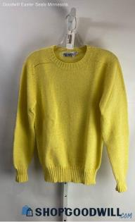 Import House Women's Yellow Loose Ribbed Knit VTG Sweater - Sz XL