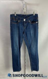 Seven7 Women's Dark Blue Slim Straight Ankle Jeans - Sz 6