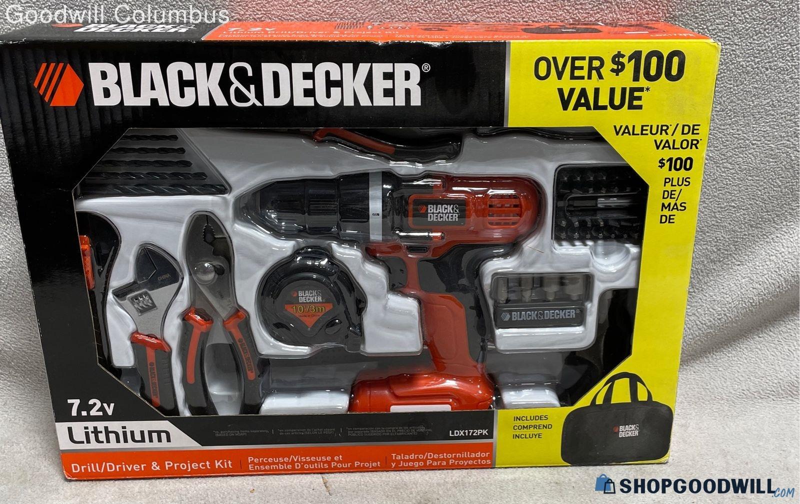 Black & Decker Drill/driver And Project Kit (Factory Sealed ...