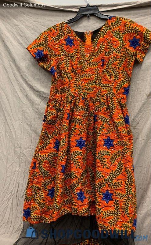 Orange Star Of David Dress | ShopGoodwill.com