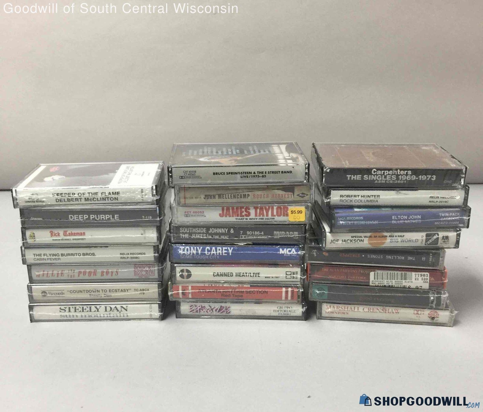 Mixed Lot of SEALED Rock Cassettes 60s-80s - shopgoodwill.com