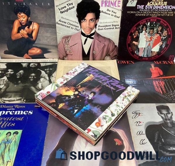 20 Vintage Vinyl R&b/soul Lp Records Prince/quincy Jones/lou Rawls ...