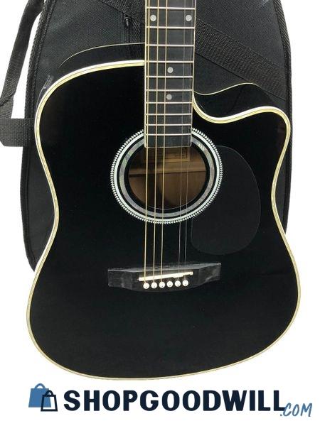 Esteban Alc 200 Cutaway Dreadnought Acoustic Electric Guitar With Gig Bag