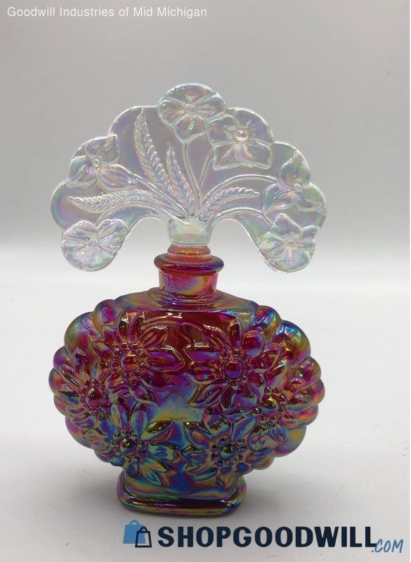 6 Inch Glass Iridescent Perfume Bottle | ShopGoodwill.com