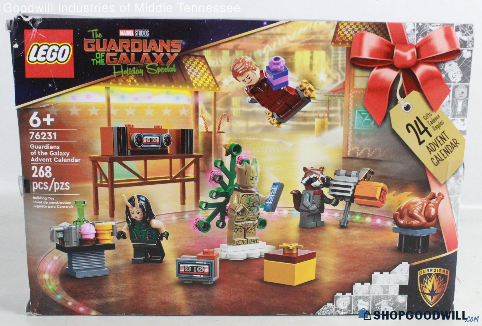 Lego Marvel Guardians Of The Galaxy Holiday Advent Calendar Build Kit ...