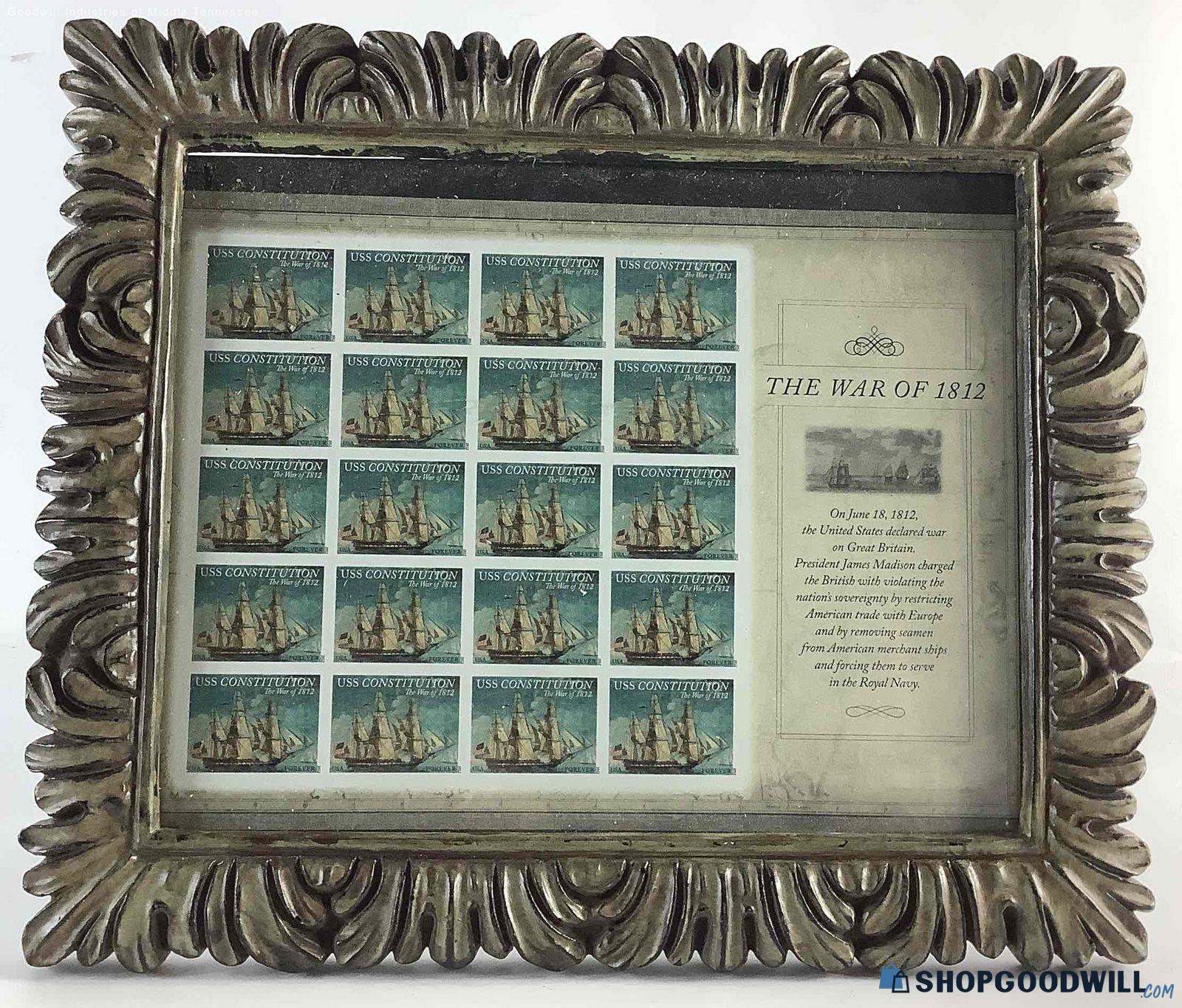 Uss Constitution The War Of 1812 Stamps Framed