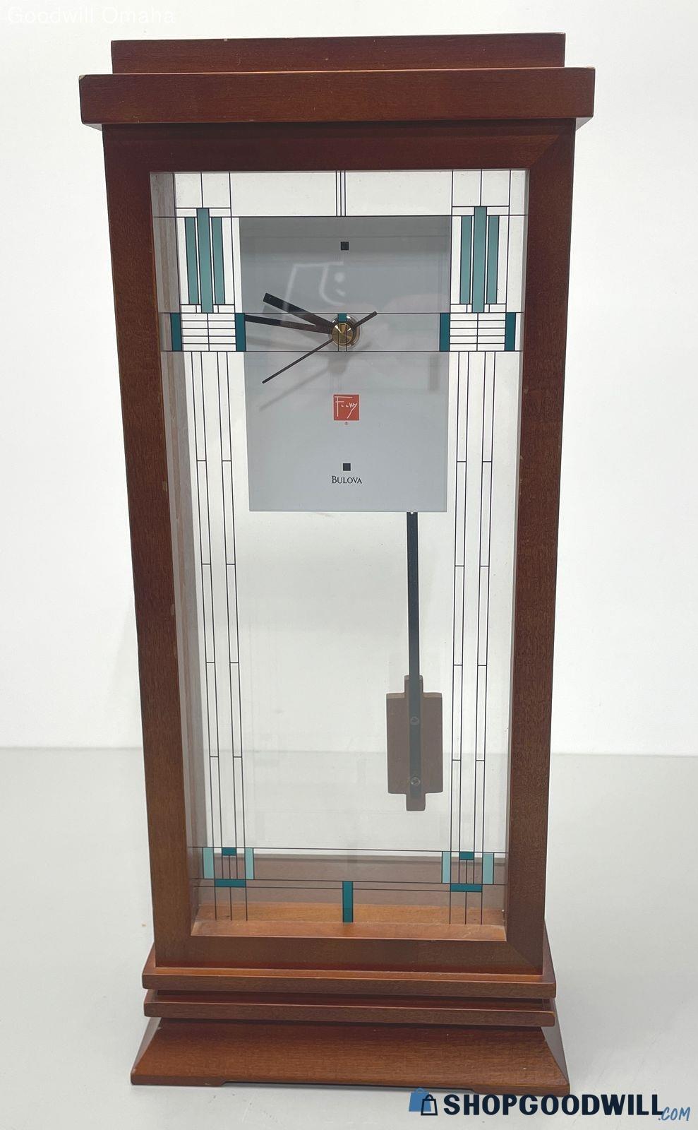 Bulova Frank Lloyd Wright Willits Mantel Clock | ShopGoodwill.com