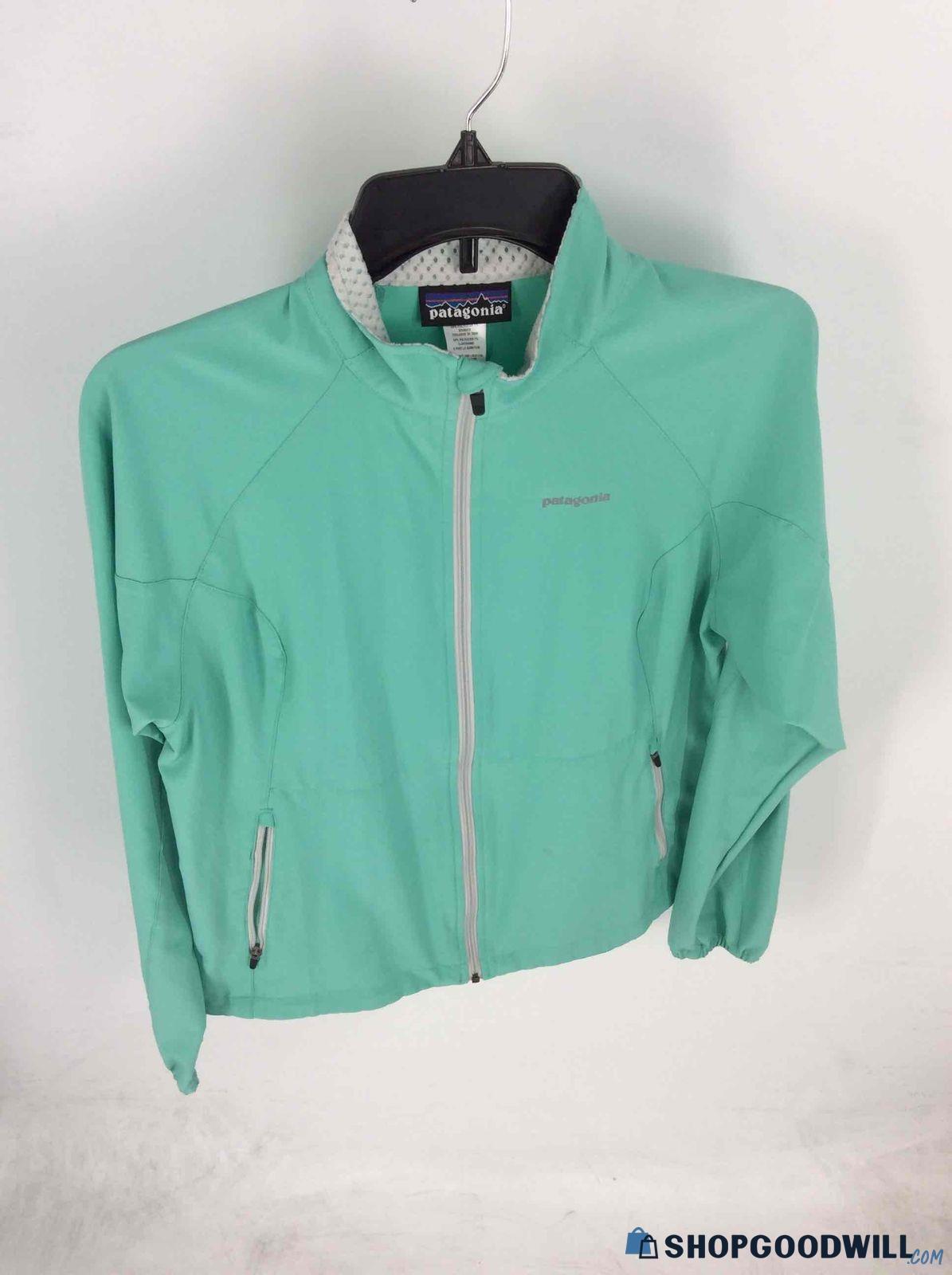 Patagonia Mint Green Long Sleeve Full-Zip Jacket M - shopgoodwill.com