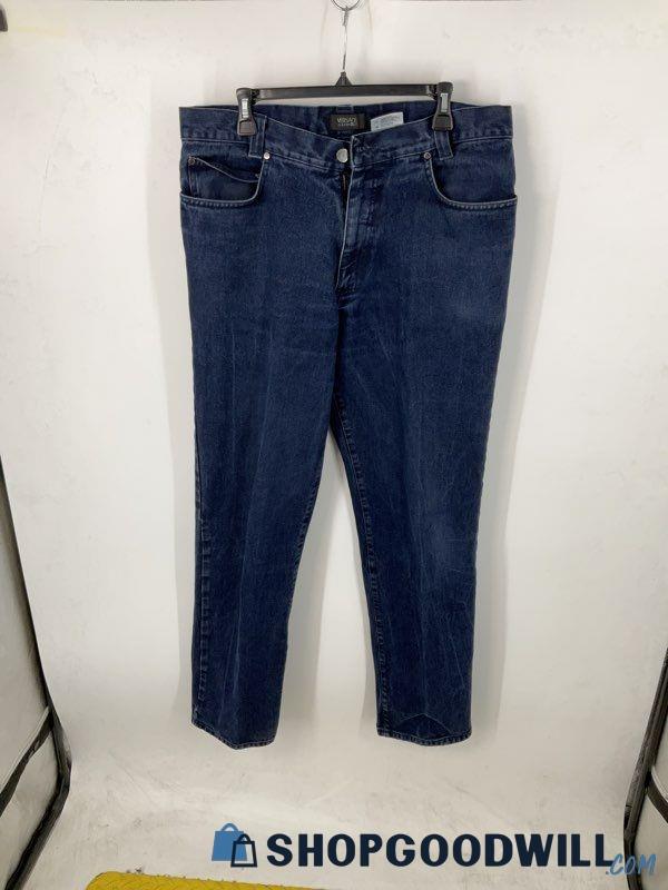 Versace Classic V2 Dark Blue Denim Straight Leg Jeans Size 38 ...